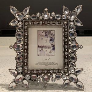 Crystal Jeweled 2 1/2 x 3" photo frame